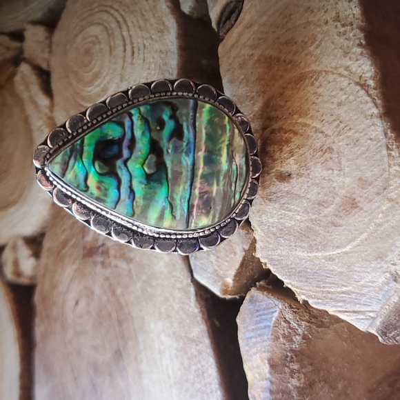 New Abalone Shell 925 Silver Ring. - Picture 3 of 13